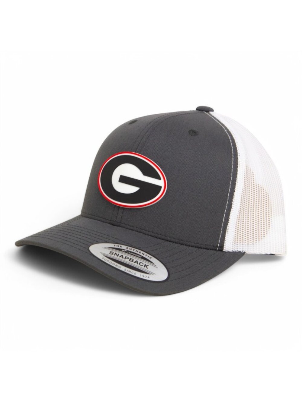 Georgia Bulldogs Power G 3D YP Snapback Trucker Hat- Charcoal/ White